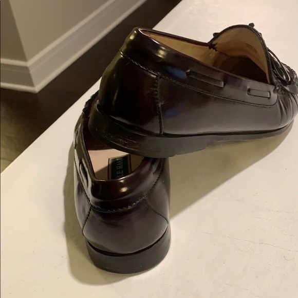 #SOLD#COLEHAAN DK BURGUNDY PINCHED TASSELFRINGE … - Picture 5 of 11